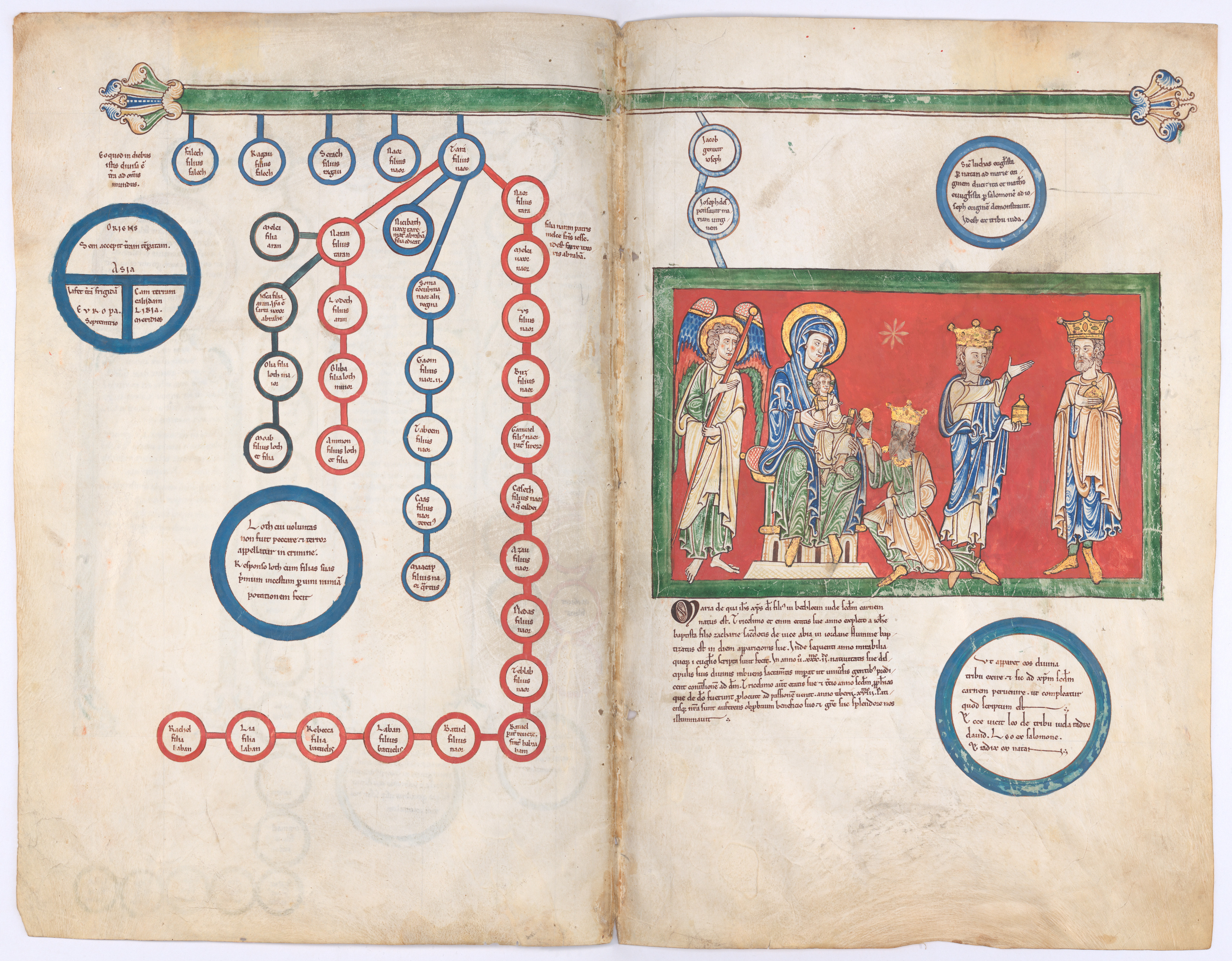 Genealogy with Adoration of the Magi