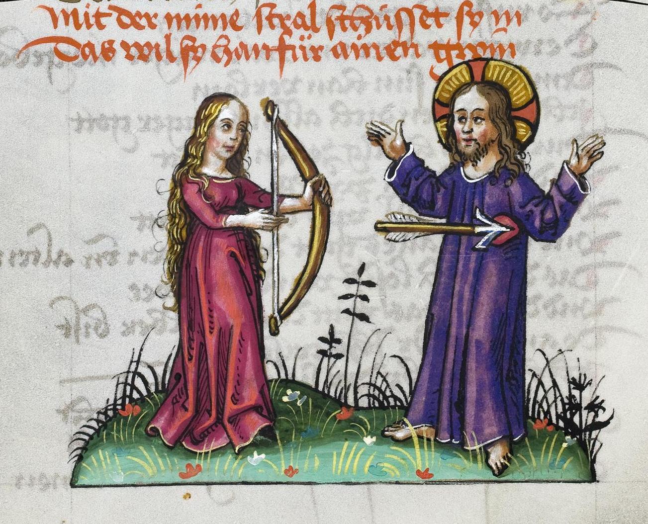 Christ and the Loving Soul (arrow of love)