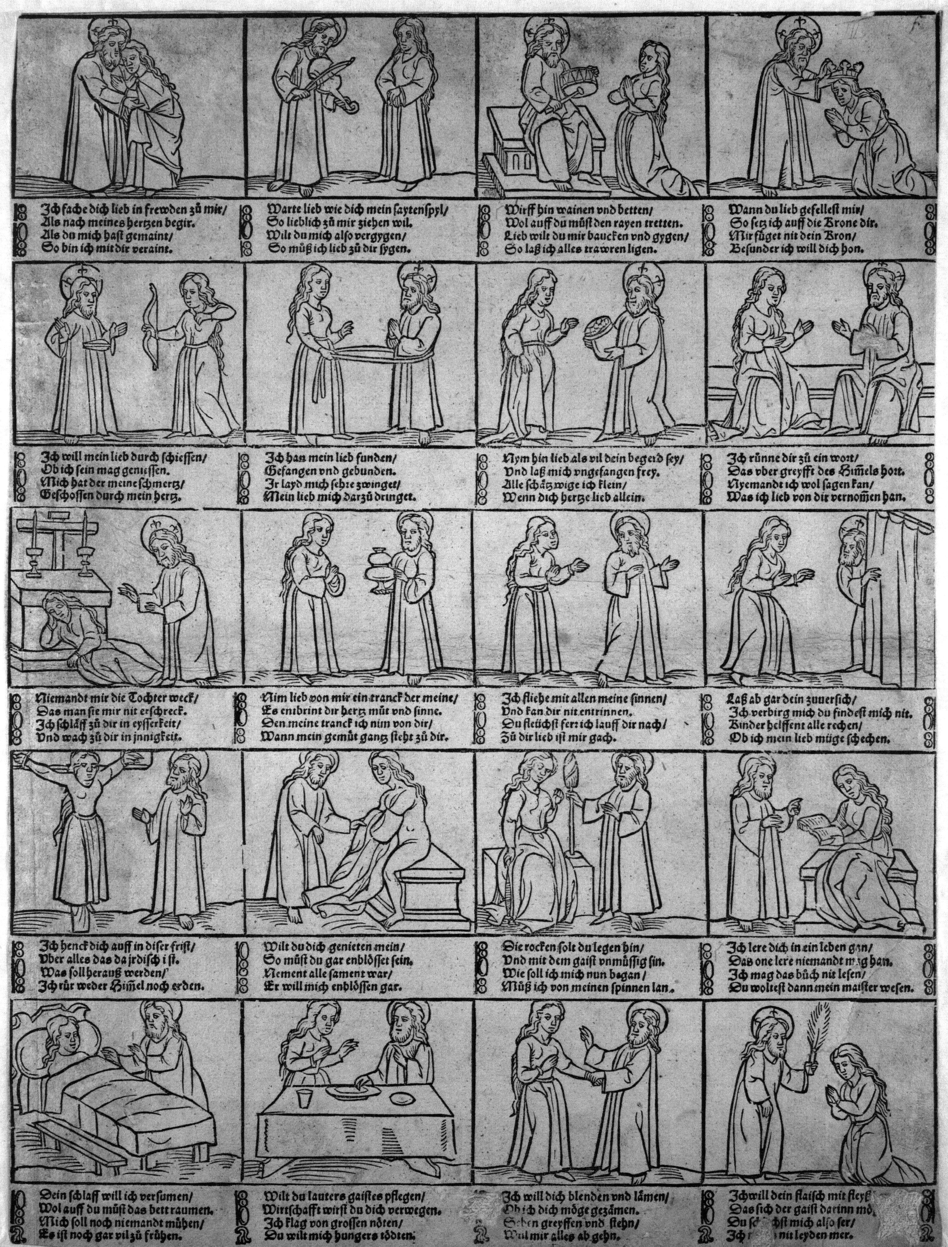 Christ and the Loving Soul broadsheet