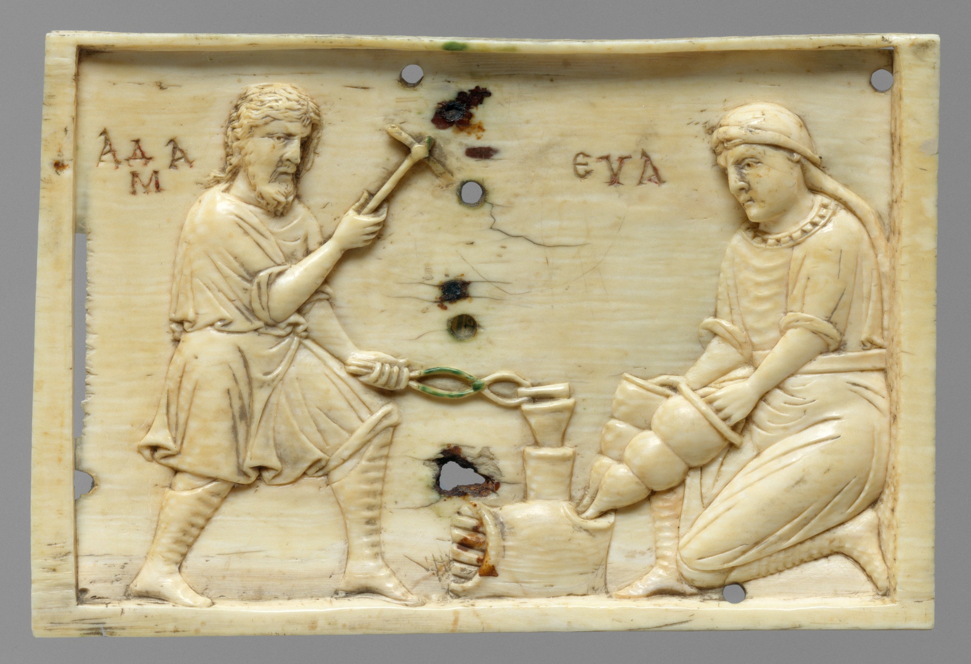 Adam and Eve at the forge