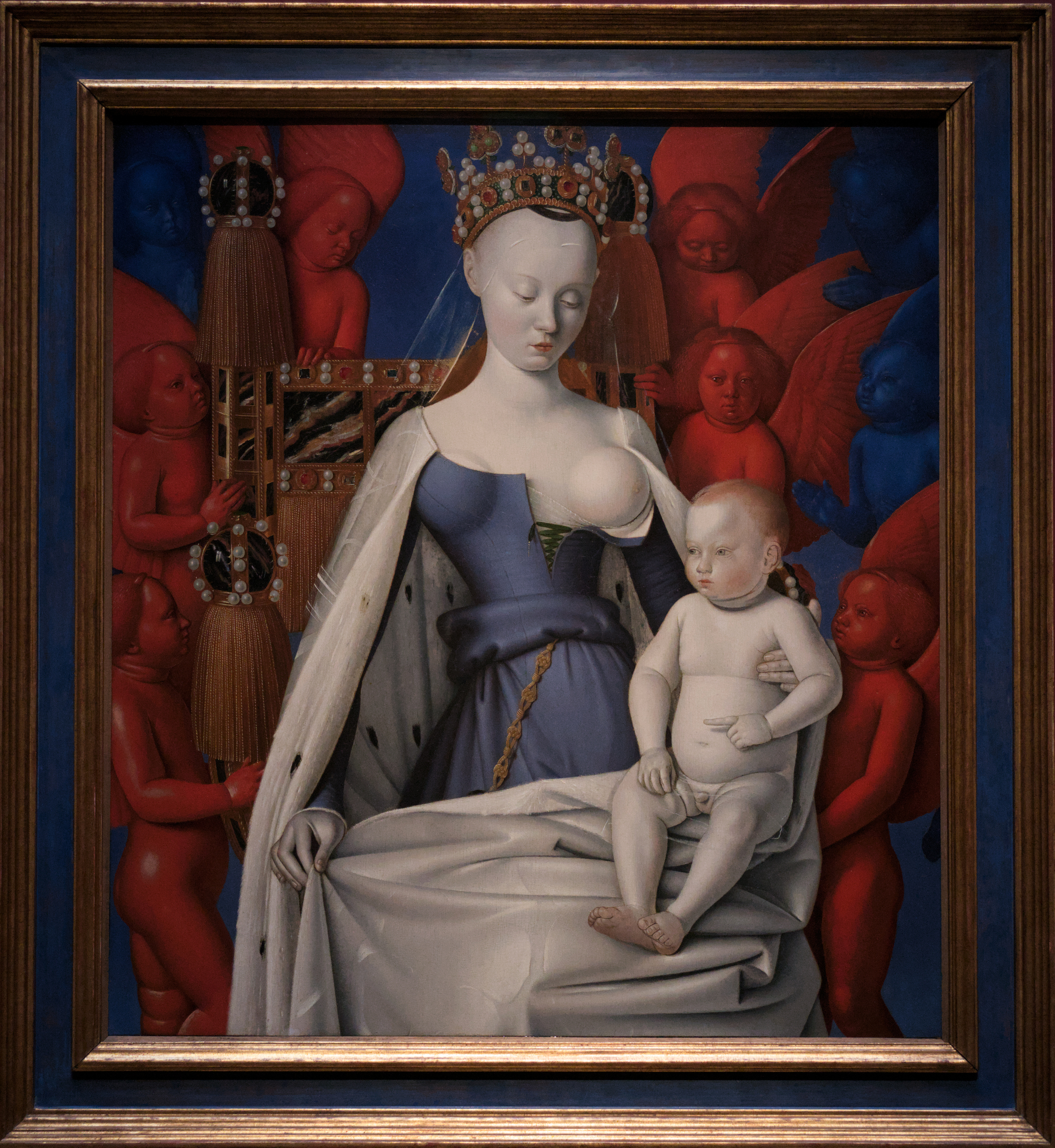 Fouquet, Jean_Madonna Surrounded by Seraphim and Cherubim