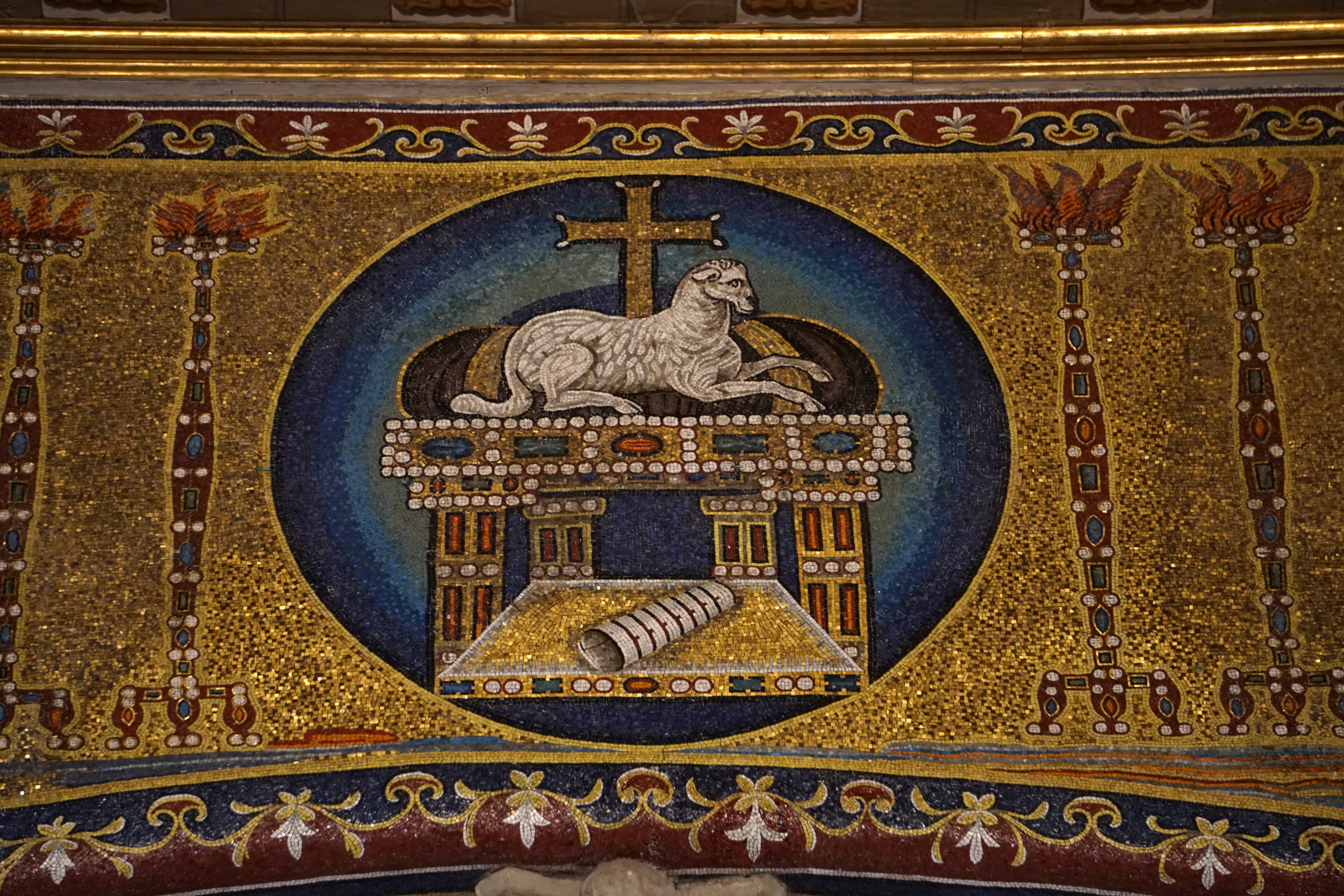 Lamb on the throne (detail)