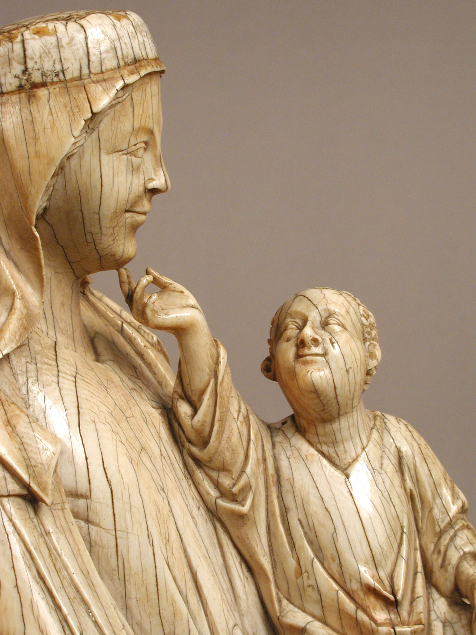 Madonna and Child (ivory) (detail)