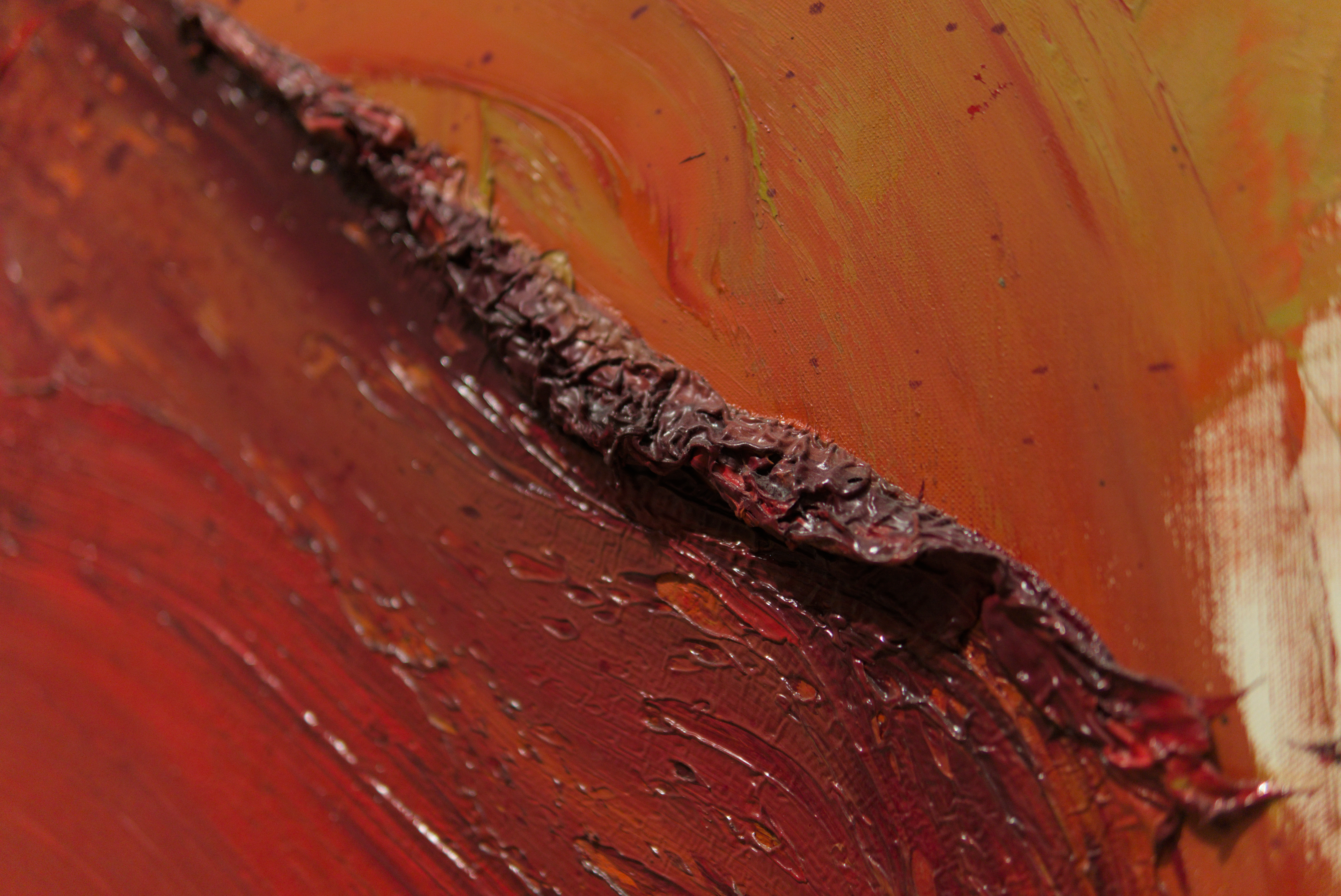 Kazuo Shiraga painting detail