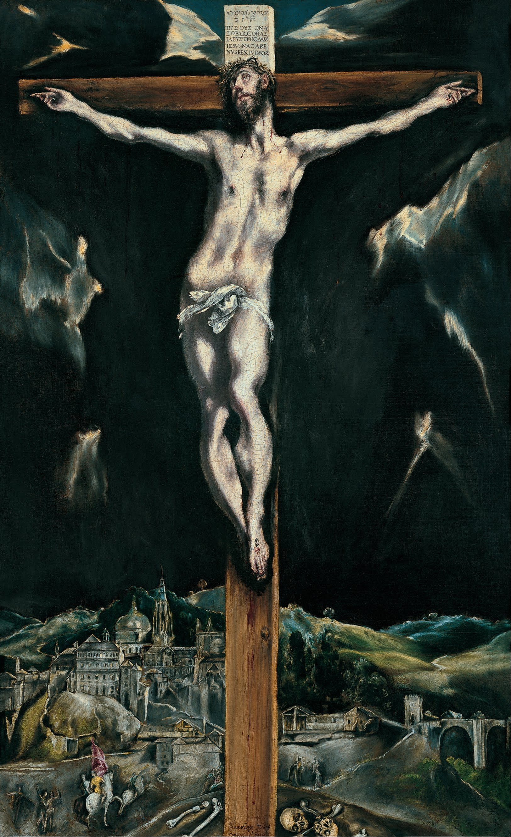 El Greco_Christ crucified with Toledo in the Background