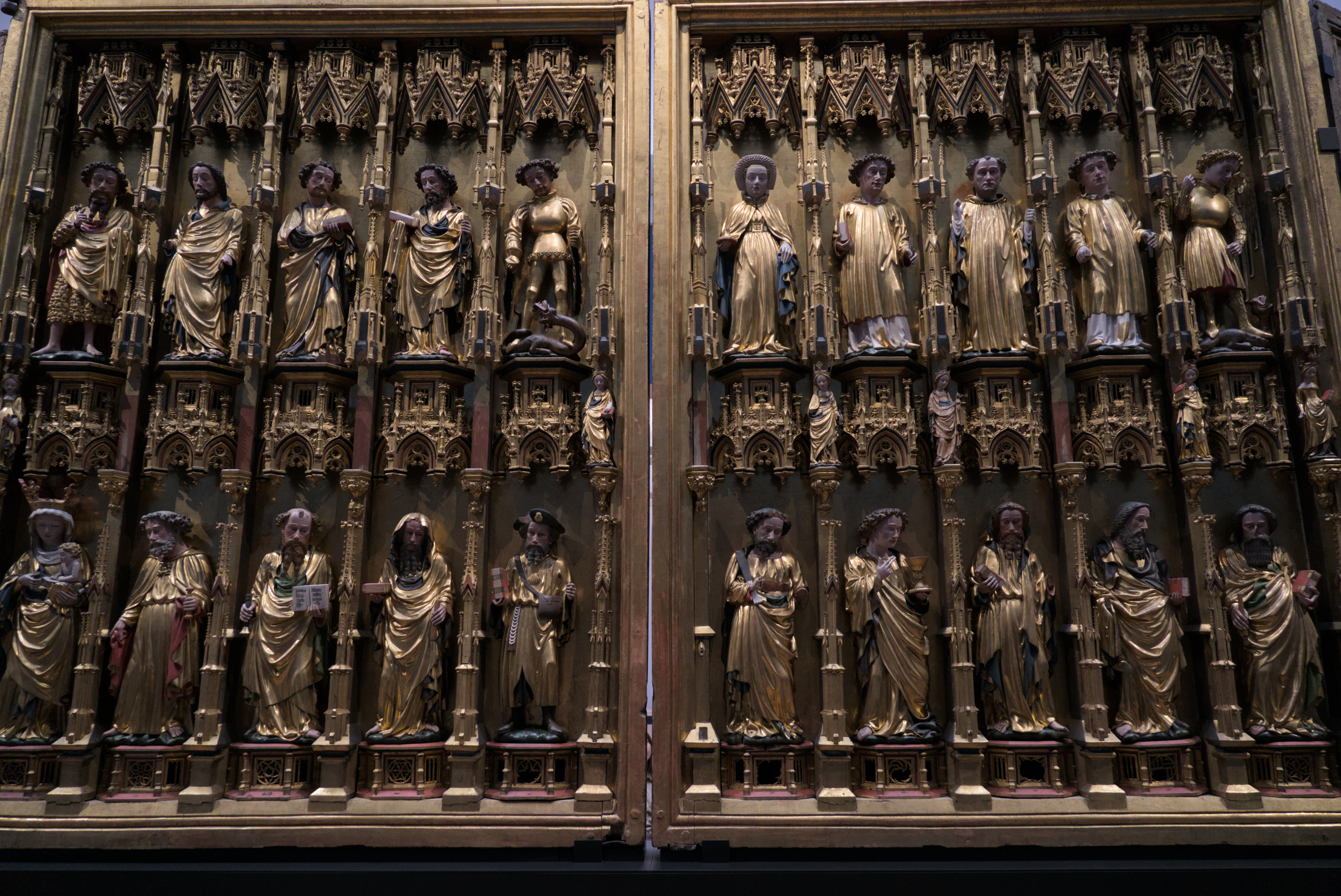 Golden Panel sculptures