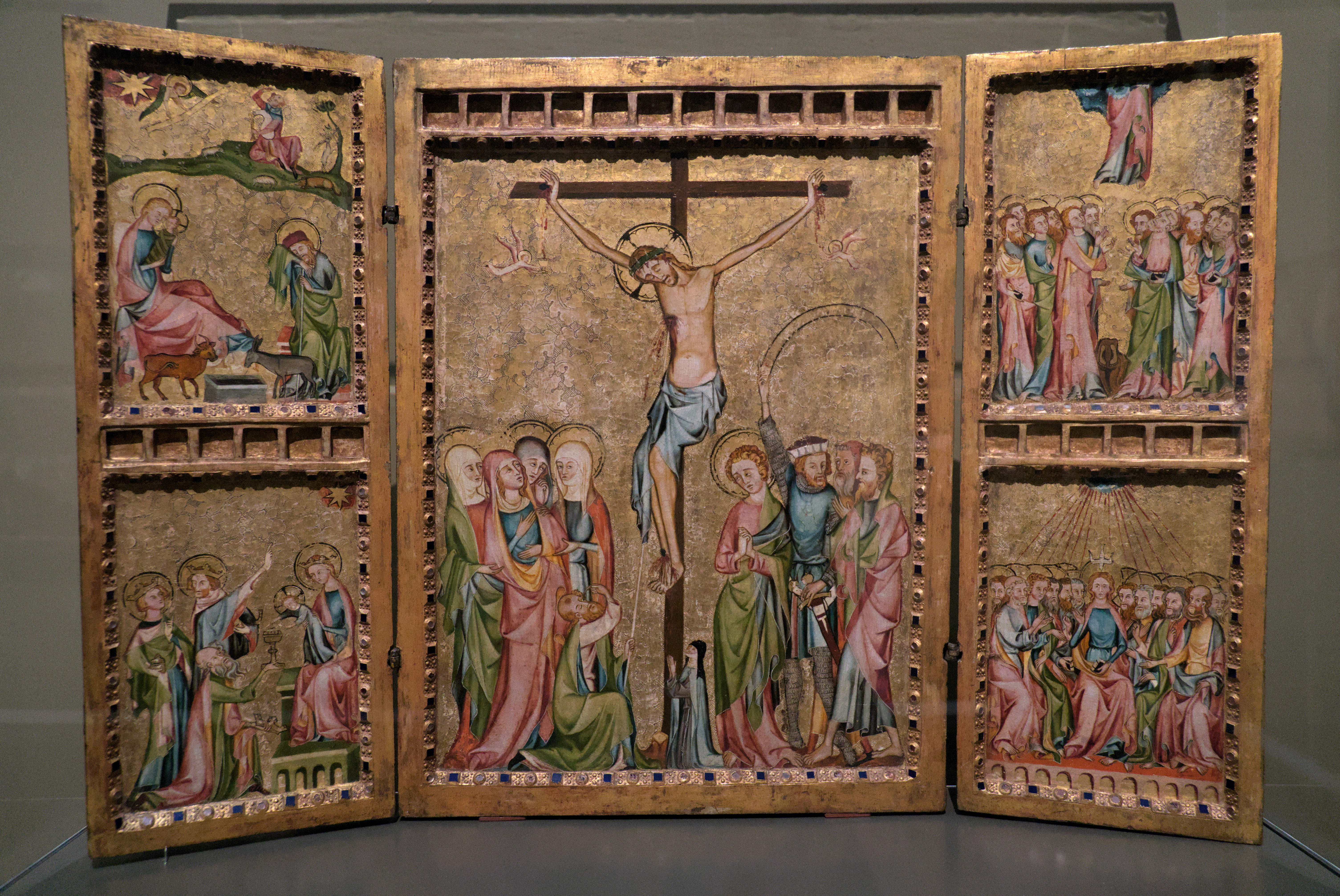 Triptych with Depiction of the Outworking of God's Plan for Salvation