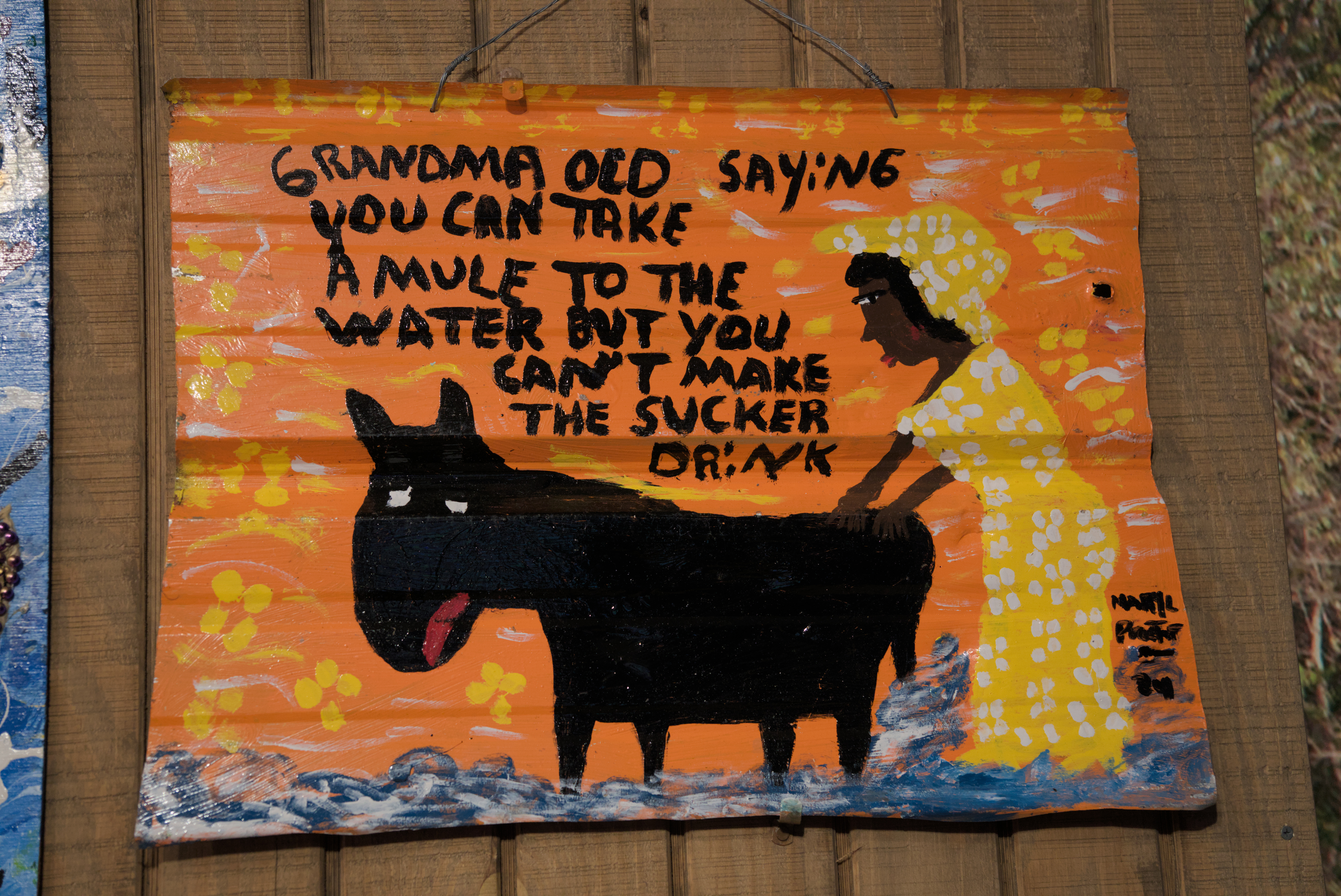 Mule painting