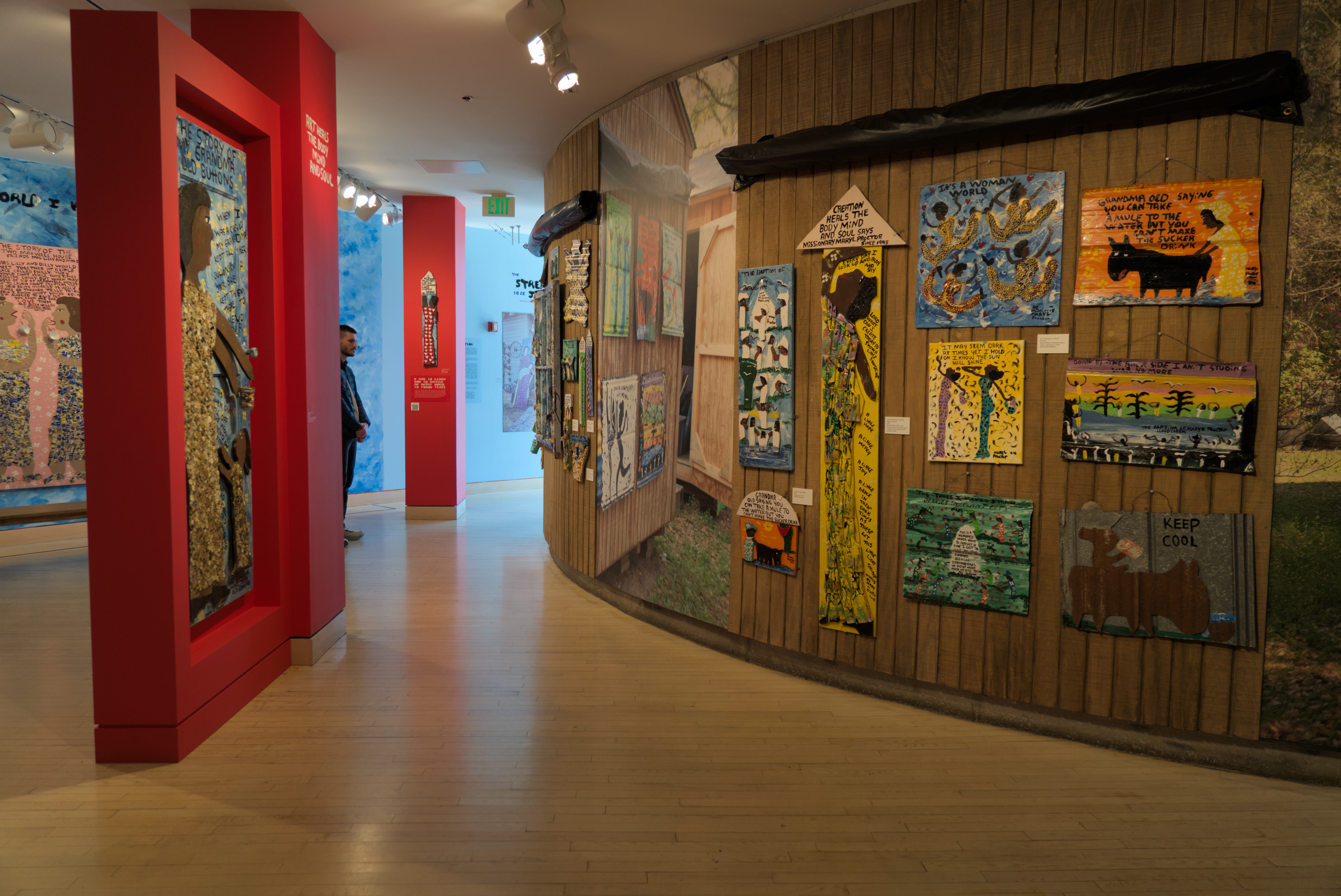 Exhibition view, The Strength to Be Joyful