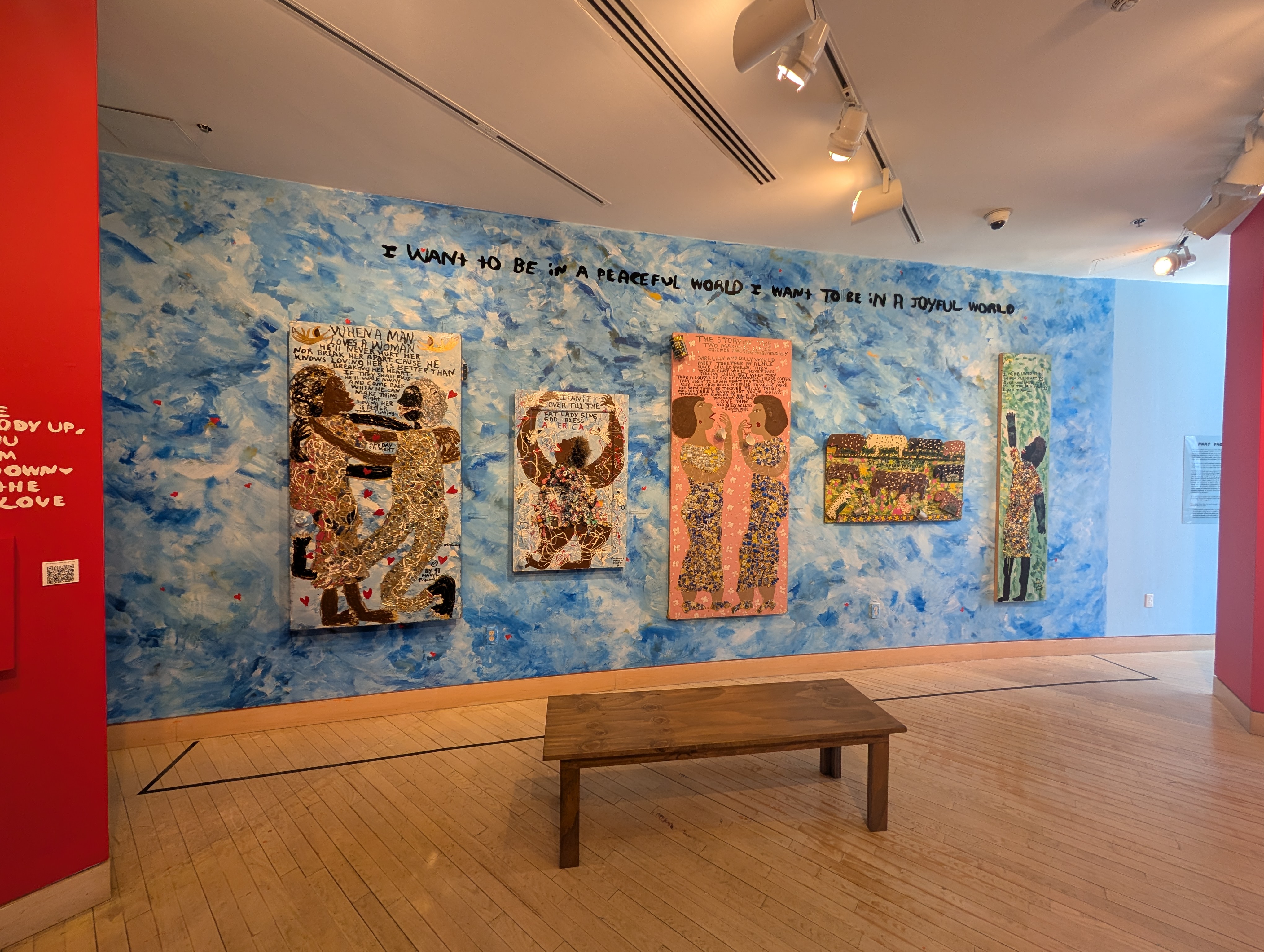 Exhibition view, The Strength to Be Joyful